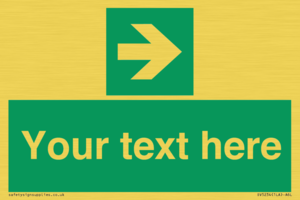 Custom Arrow Right Sign